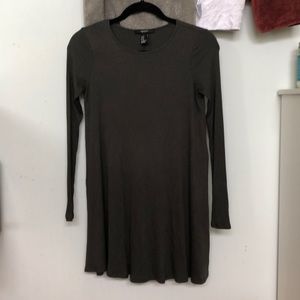 Forever 21 ribbed army green dress
